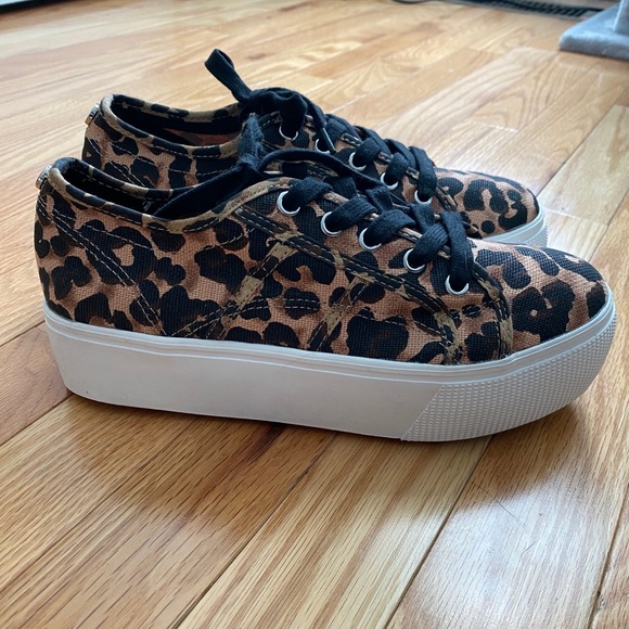 steve madden platform sneakers cheetah